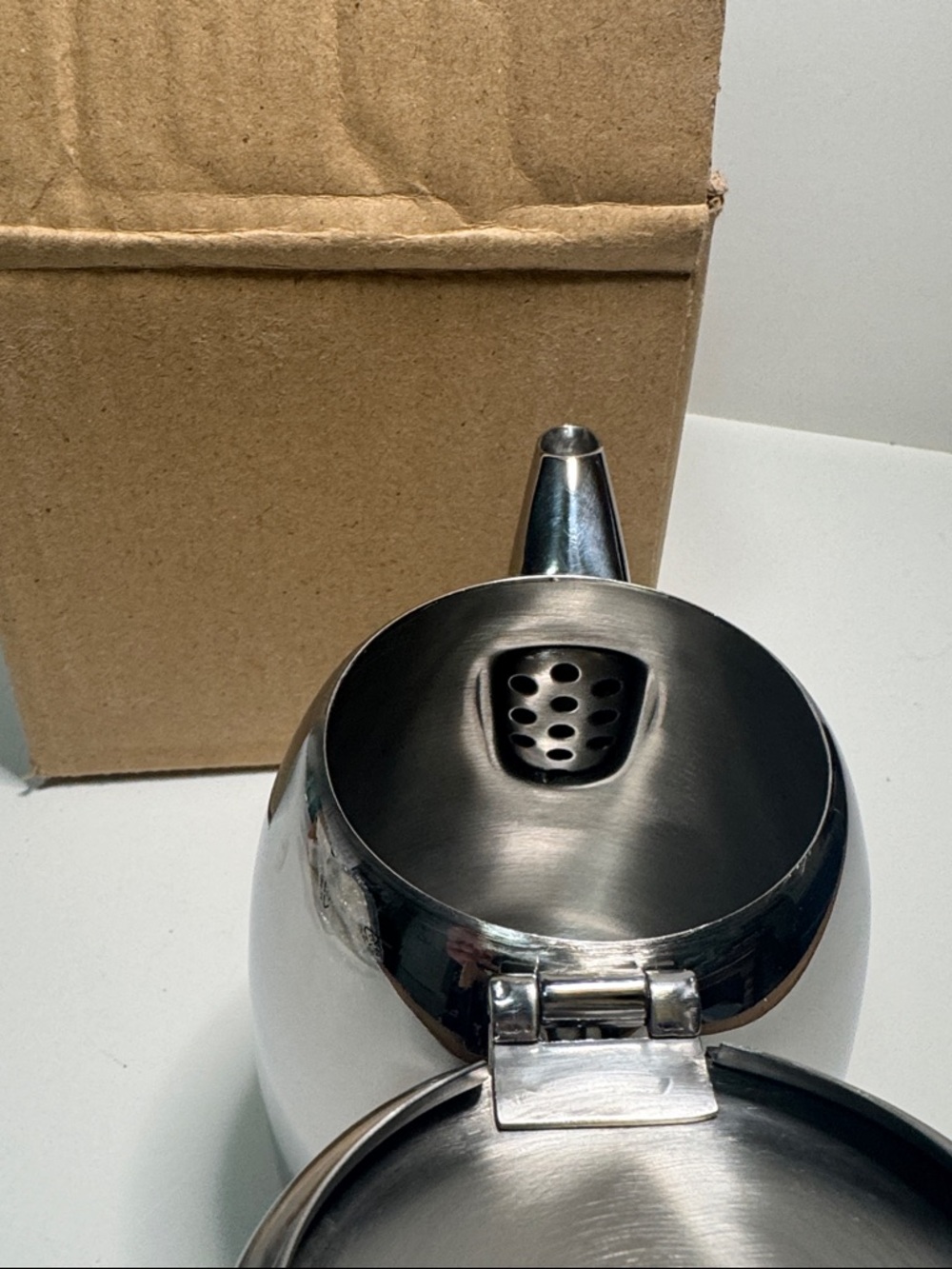 NEW Stainless Steel Coffee/Teapot with Lid 18/10 Pakistan spout filter quality - Picture 5 of 6
